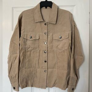 Women’s Cutoff Tan Corduroy Shackleton